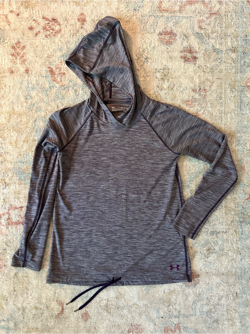 Under Armour Gray Heathered Performance Hoodie